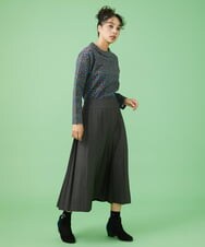 GJKAW35150 Jocomomola(ホコモモラ) Hoja プリントカットソー ブラック