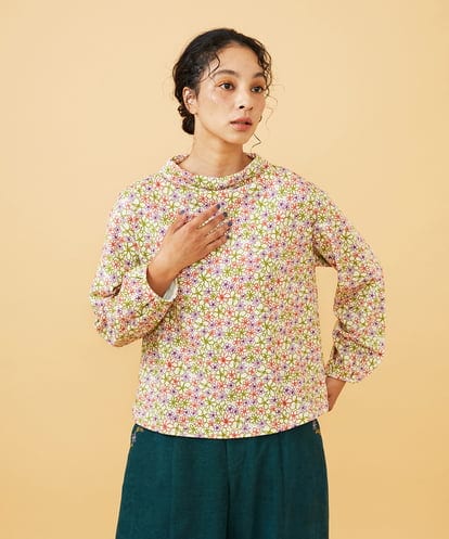 GJKCD30180  【早割10％OFF】フラワープリント裏毛カットソー