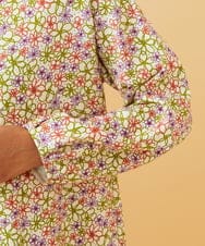 GJKCD30180 Jocomomola(ホコモモラ) 【早割10％OFF】フラワープリント裏毛カットソー アイボリー