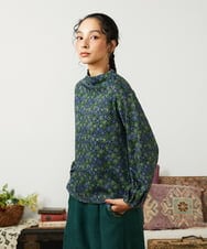 GJKCD30180 Jocomomola(ホコモモラ) Rocinante フラワープリント裏毛カットソー ダークグレー