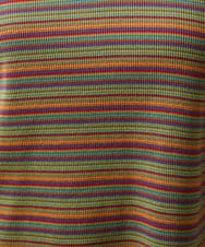 GJKCD32120 Jocomomola(ホコモモラ) Dentado ボーダー襟付きカットソー グリーン