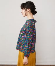 GJKDB37160 Jocomomola(ホコモモラ) Rojo amapola フラワープリントカットソー ブラック