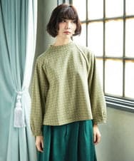 GJKDD31180 Jocomomola(ホコモモラ) Armadura de flores ジャカードカットソー ベージュ