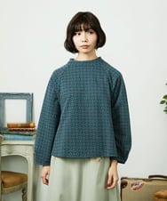 GJKDD31180 Jocomomola(ホコモモラ) Armadura de flores ジャカードカットソー ネイビー