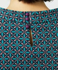 GJKDD31180 Jocomomola(ホコモモラ) Armadura de flores ジャカードカットソー ネイビー