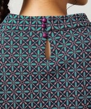 GJKDD31180 Jocomomola(ホコモモラ) 【先行予約】幾何学柄ジャカードカットソー ネイビー