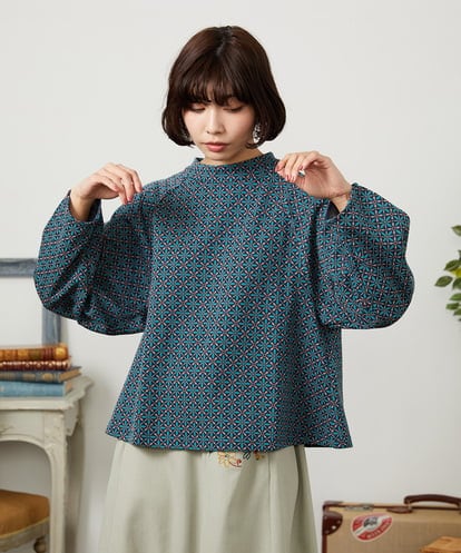 GJKDD31180 Jocomomola Armadura de flores ジャカードカットソー