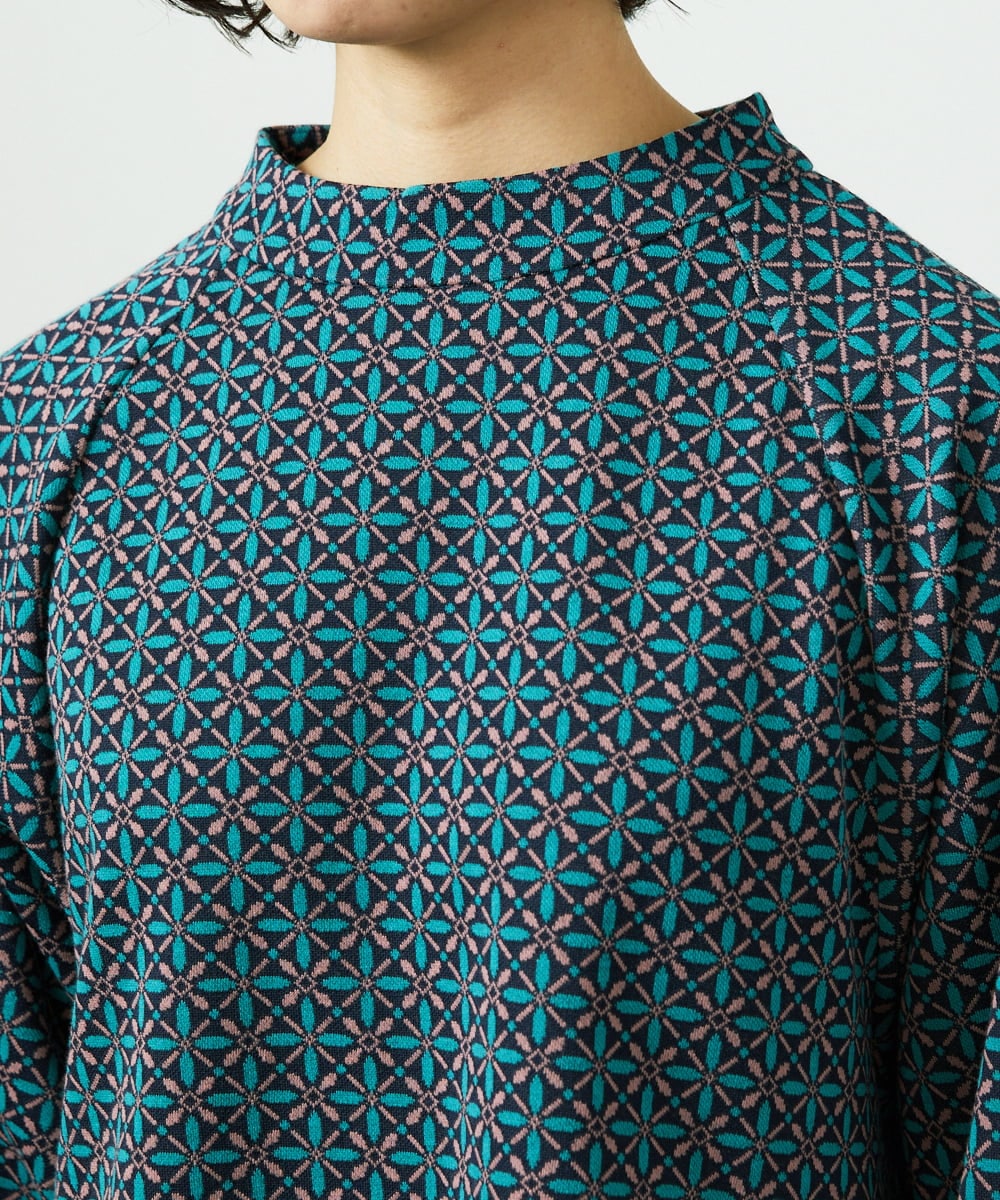 GJKDD31180 Jocomomola(ホコモモラ) Armadura de flores ジャカードカットソー ネイビー