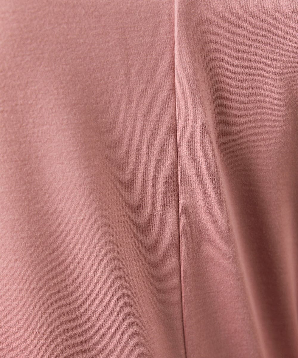 GJKDD32120 Jocomomola(ホコモモラ) ベアスムース 配色フラワー刺繍カットソー ピンク