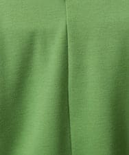 GJKDD32120 Jocomomola(ホコモモラ) ベアスムース 配色フラワー刺繍カットソー グリーン