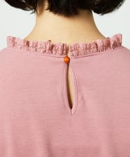 GJKDD33110 Jocomomola(ホコモモラ) ベアスムース  レース切り替えカットソー ピンク