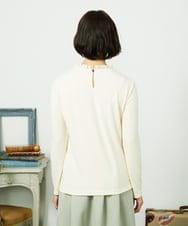 GJKDD33110 Jocomomola(ホコモモラ) ベアスムース  レース切り替えカットソー アイボリー