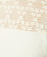 GJKDD33110 Jocomomola(ホコモモラ) ベアスムース  レース切り替えカットソー アイボリー