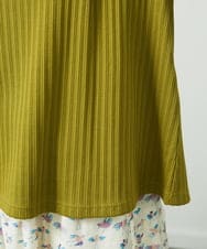 GJKDD34140 Jocomomola(ホコモモラ) 【2WAY】Tierras de cuitivo フラワー刺繍カットソー マスタード