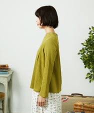 GJKDD34140 Jocomomola(ホコモモラ) 【2WAY】Tierras de cuitivo フラワー刺繍カットソー マスタード