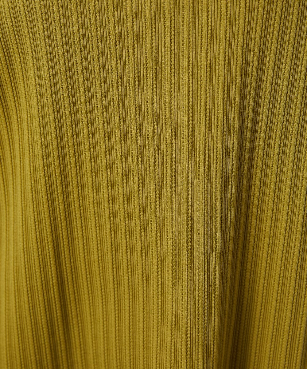 GJKDD34140 Jocomomola(ホコモモラ) 【2WAY】Tierras de cuitivo フラワー刺繍カットソー マスタード