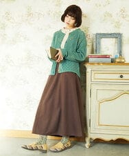 GJKDD34140 Jocomomola(ホコモモラ) 【2WAY】Tierras de cuitivo フラワー刺繍カットソー アイボリー