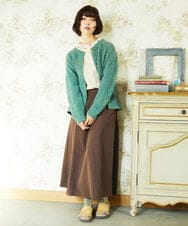 GJKDD34140 Jocomomola(ホコモモラ) 【2WAY】Tierras de cuitivo フラワー刺繍カットソー アイボリー