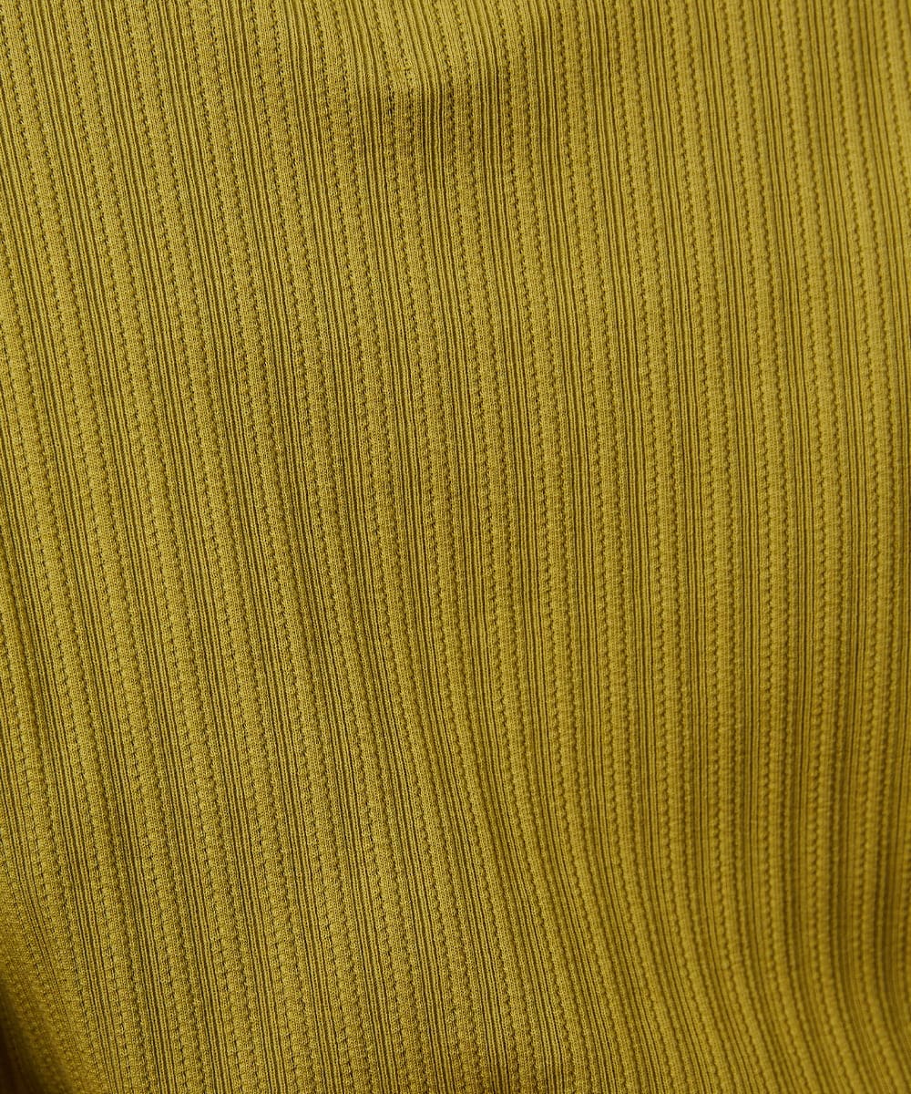 GJKDD35120 Jocomomola(ホコモモラ) Tierras de cuitivo メロウハイネックカットソー マスタード