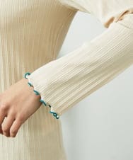 GJKDD35120 Jocomomola(ホコモモラ) Tierras de cuitivo メロウハイネックカットソー アイボリー