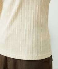 GJKDD35120 Jocomomola(ホコモモラ) Tierras de cuitivo メロウハイネックカットソー アイボリー