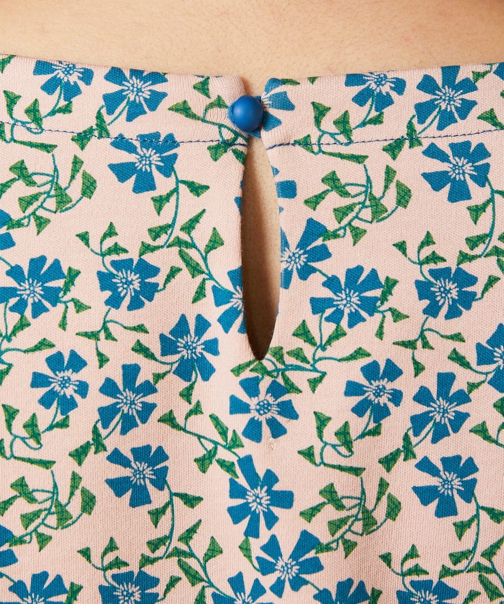 GJKDE36180 Jocomomola(ホコモモラ) Los molinos de vient フラワープリントカットソー ピンク