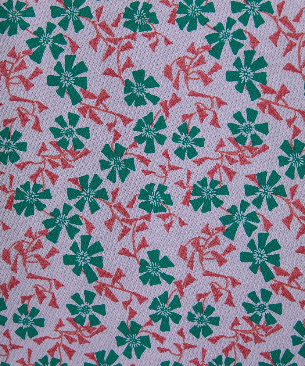 GJKDE36180 Jocomomola(ホコモモラ) Los molinos de vient フラワープリントカットソー ラベンダー