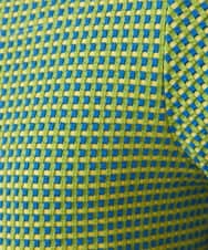 GJKDE39220 Jocomomola(ホコモモラ) 【2WAY】Encrucijada チェックジャカードカットソー グリーン