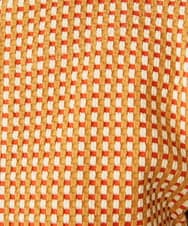 GJKDE39220 Jocomomola(ホコモモラ) 【2WAY】Encrucijada チェックジャカードカットソー オレンジ