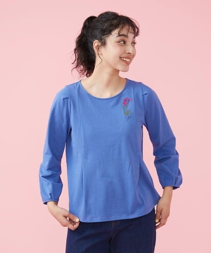 GJKDT03150 Jocomomola Flores 刺繍長袖Ｔシャツ