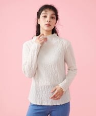 GJKDT35150 Jocomomola(ホコモモラ) Cabo de gata シュリンクカットソー アイボリー