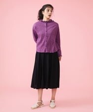 GJKDT35150 Jocomomola(ホコモモラ) Cabo de gata シュリンクカットソー アイボリー