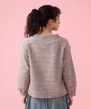 GJKDT36200 Jocomomola(ホコモモラ) Vestibulo ウラケジャカードプルオーバー レッド