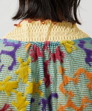 GJKFD01220 Jocomomola(ホコモモラ) Caballerias アニマルジャカードシアーカットソー ライトブルー