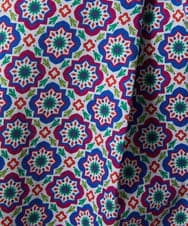 GJKFD30180 Jocomomola(ホコモモラ) En un sueno 幾何学プリントカットソー パープル