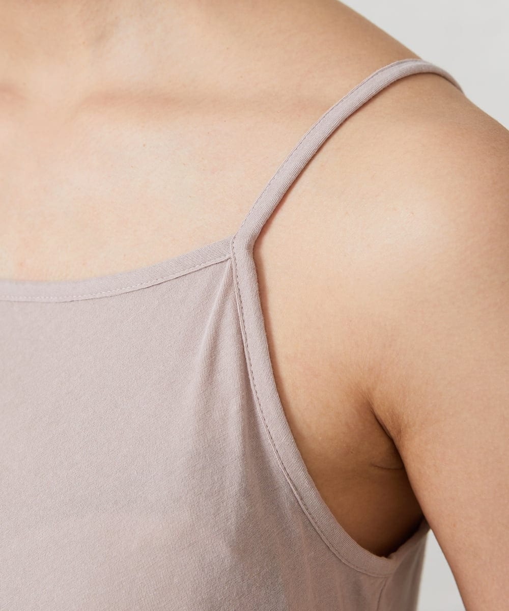 GJKFD31100 Jocomomola(ホコモモラ) 天竺レースキャミソール ピンク