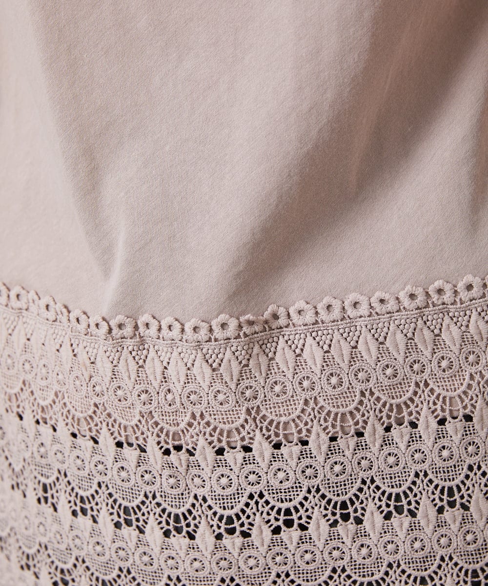 GJKFD31100 Jocomomola(ホコモモラ) 天竺レースキャミソール ピンク