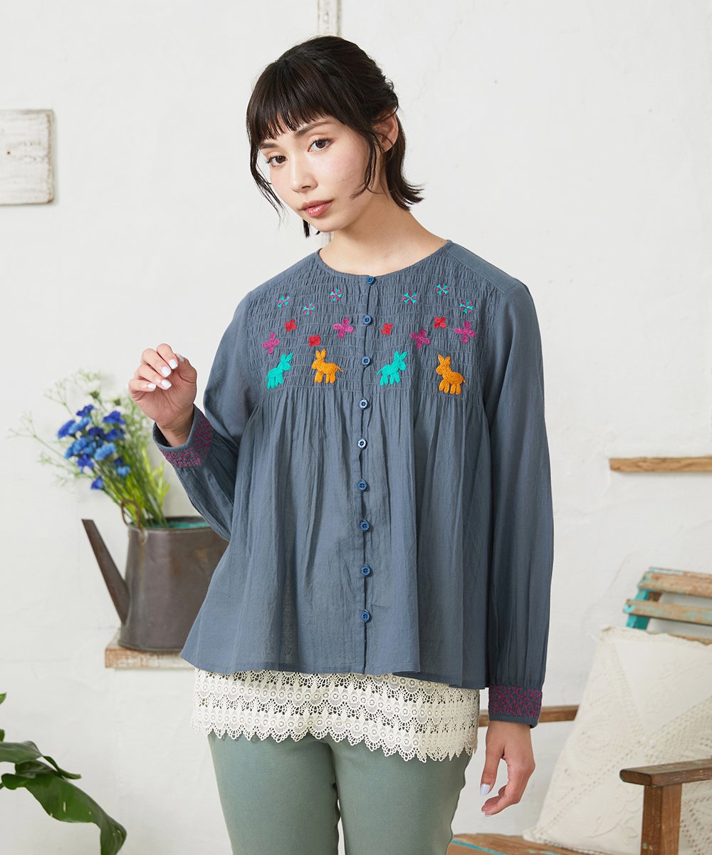 GJKFD31100 Jocomomola(ホコモモラ) 天竺レースキャミソール アイボリー