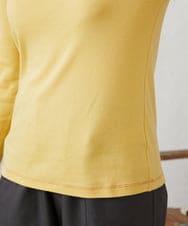 GJKFD33110 Jocomomola(ホコモモラ) フライス幾何レースドッキングカットソー イエロー