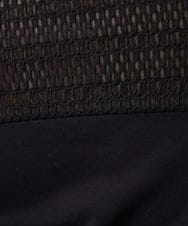 GJKFD33110 Jocomomola(ホコモモラ) フライス幾何レースドッキングカットソー ブラック