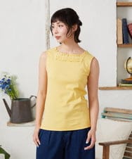 GJKFD34090 Jocomomola(ホコモモラ) 【2WAY】フライスレースタンクトップ イエロー
