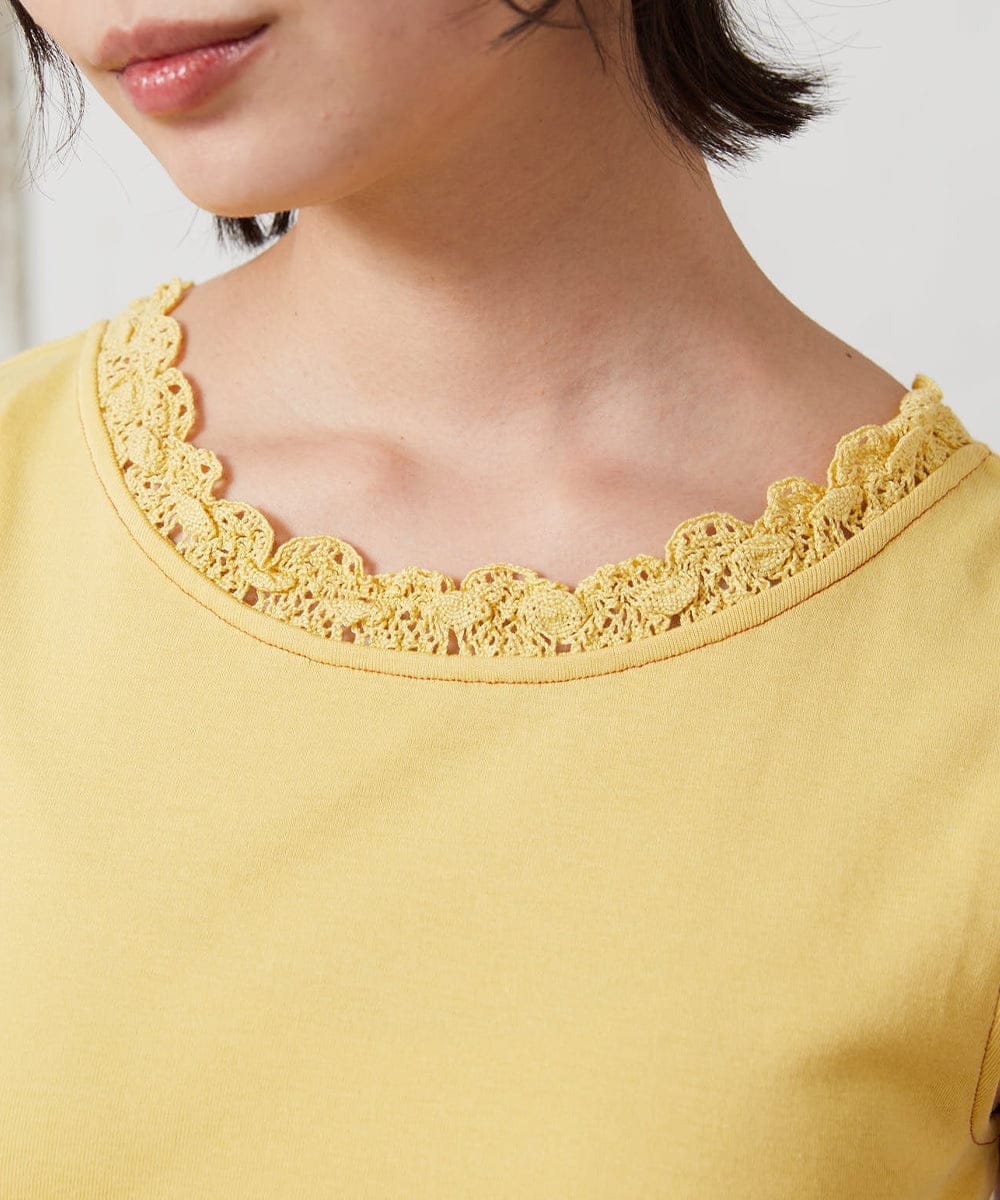 GJKFD34090 Jocomomola(ホコモモラ) 【2WAY】フライスレースタンクトップ イエロー