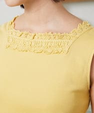 GJKFD34090 Jocomomola(ホコモモラ) 【2WAY】フライスレースタンクトップ イエロー