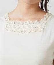 GJKFD34090 Jocomomola(ホコモモラ) 【2WAY】フライスレースタンクトップ アイボリー