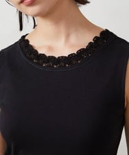 GJKFD34090 Jocomomola(ホコモモラ) 【2WAY】フライスレースタンクトップ ブラック