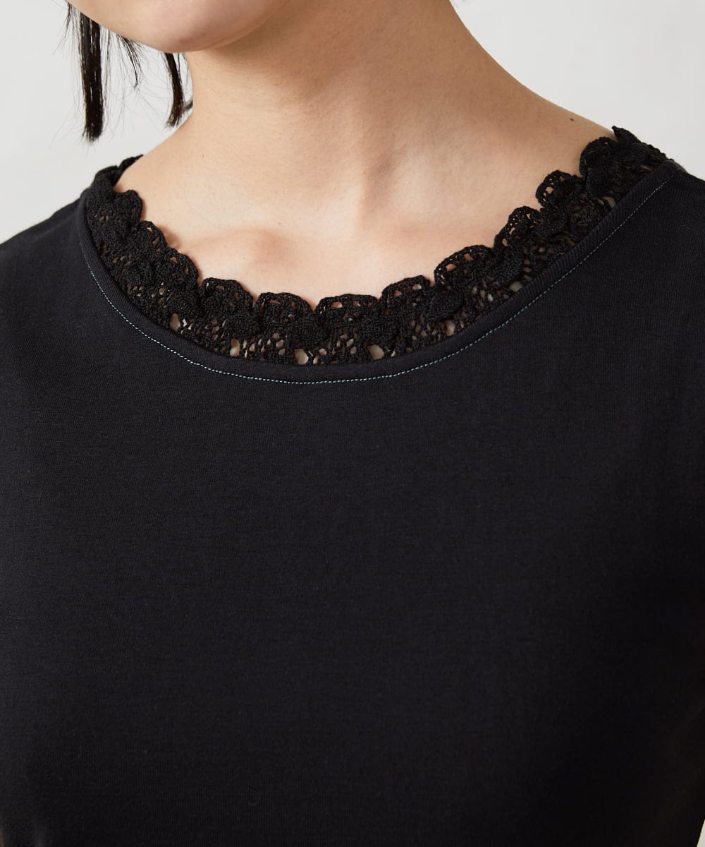 GJKFD34090 Jocomomola(ホコモモラ) 【2WAY】フライスレースタンクトップ ブラック