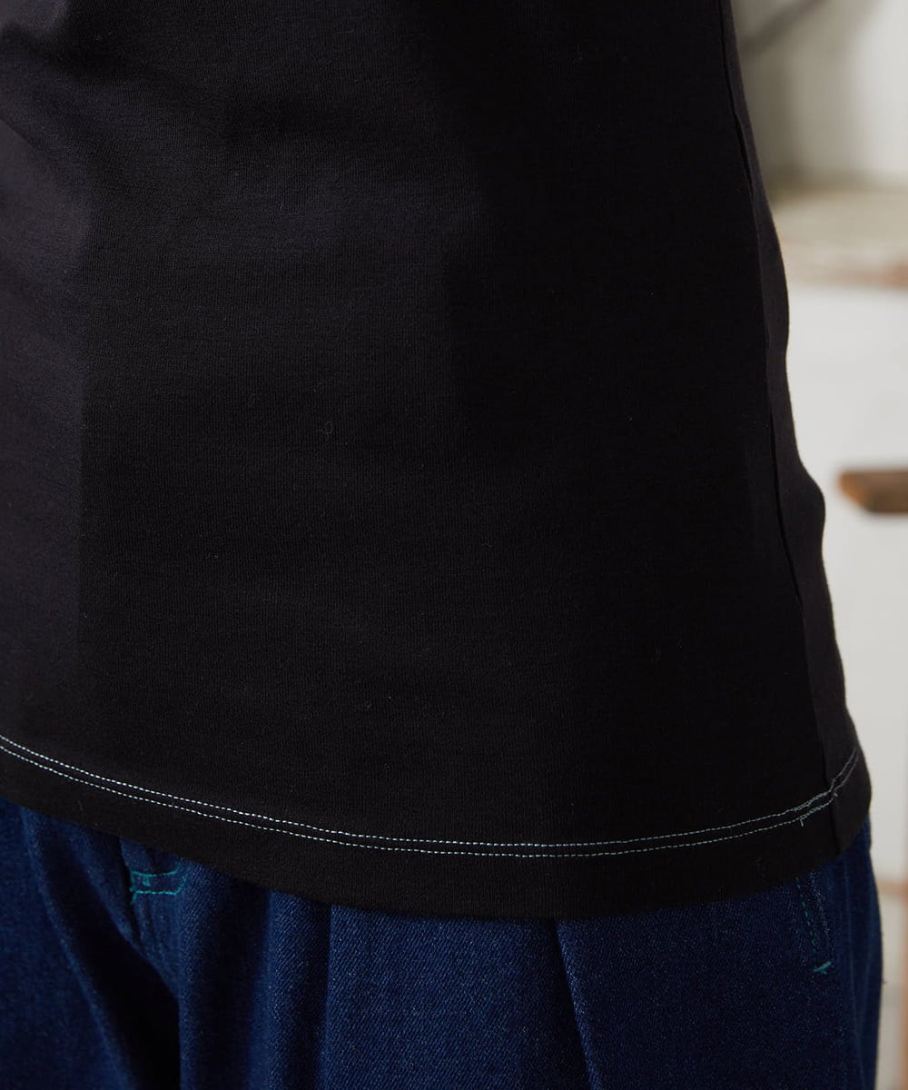 GJKFD34090 Jocomomola(ホコモモラ) 【2WAY】フライスレースタンクトップ ブラック