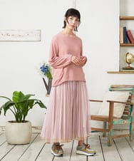 GJKFD35130 Jocomomola(ホコモモラ) ギンガムチェックカットソープルオーバー レッド