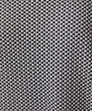 GJKFD35130 Jocomomola(ホコモモラ) ギンガムチェックカットソープルオーバー ブラック