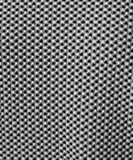 GJKFD35130 Jocomomola(ホコモモラ) ギンガムチェックカットソープルオーバー ブラック